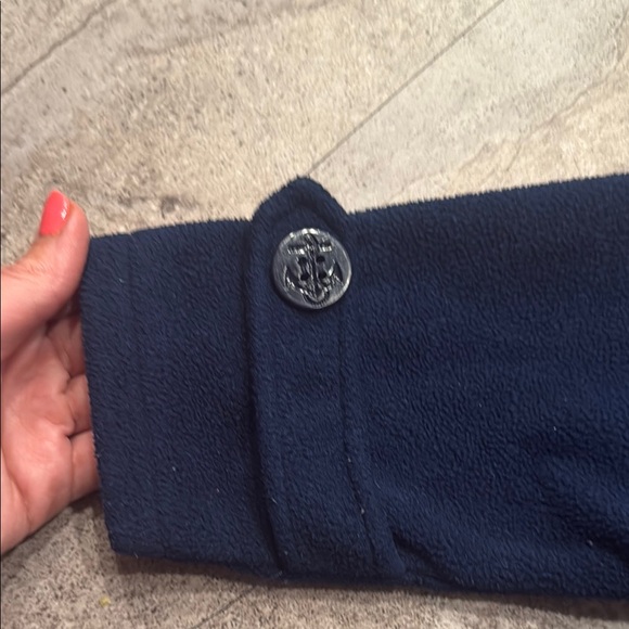 Soft Fleece Navy Pea Coat 24 mo - Picture 6 of 8